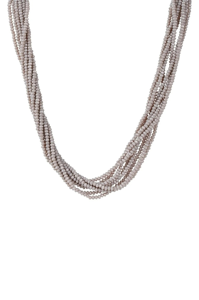 Lumos Multi Strand Crystal Beaded Necklace - SAACHI