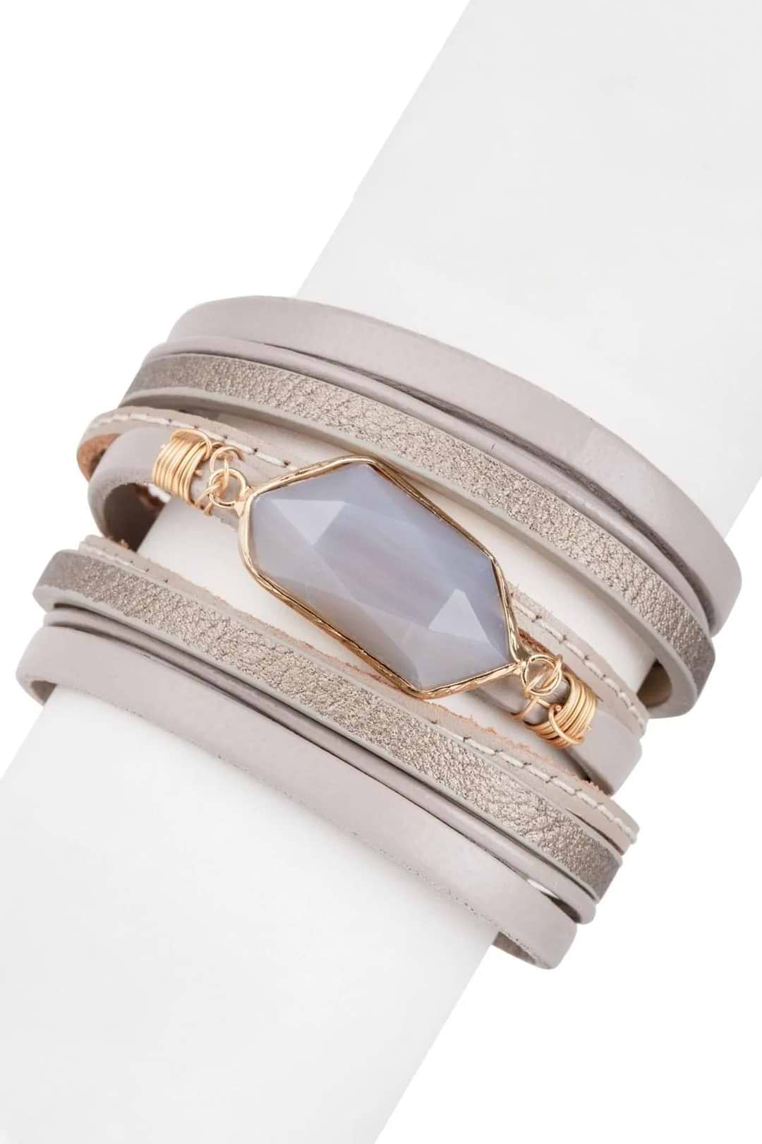 Abelia Bracelet Light Gray