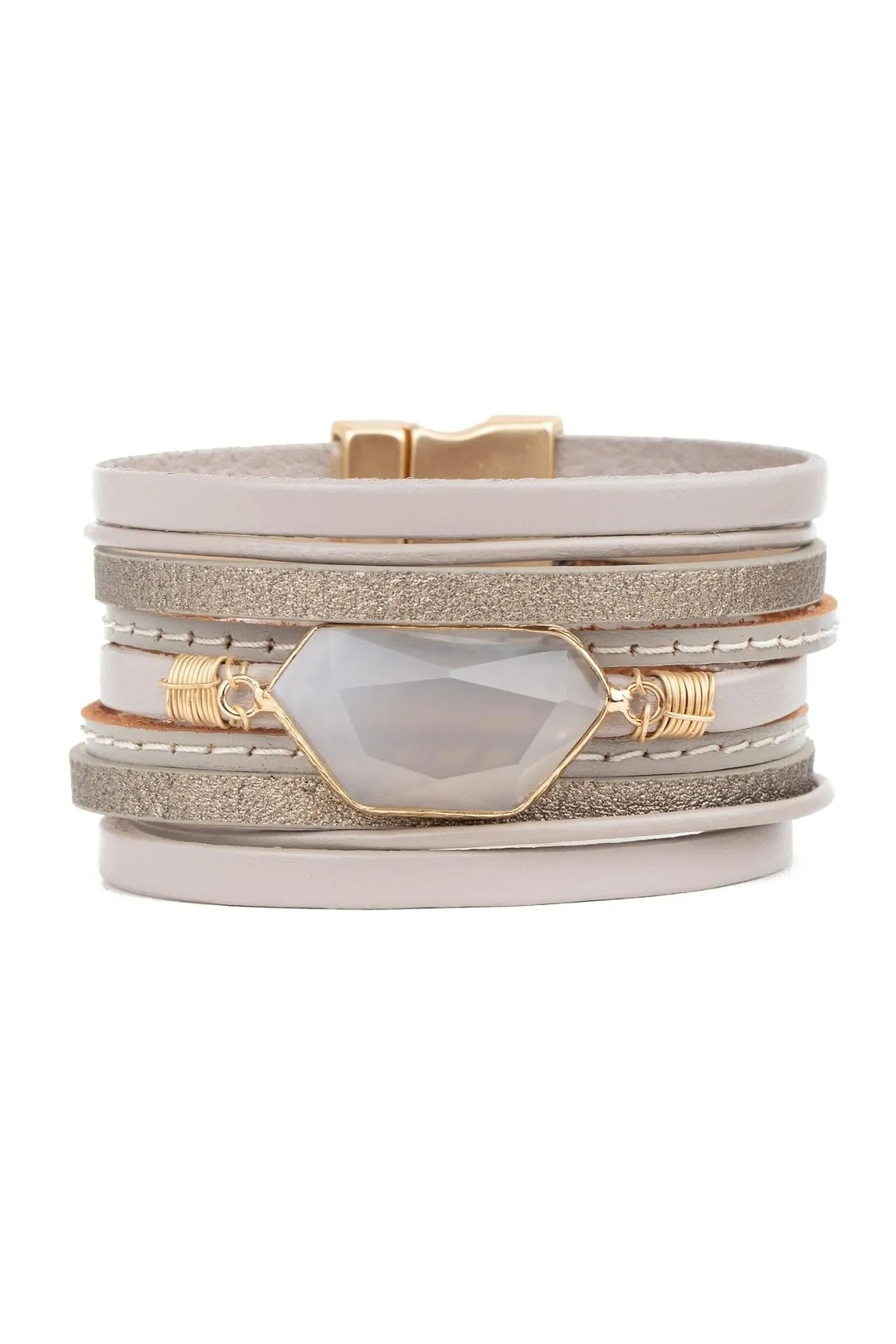 Abelia Bracelet Light Gray