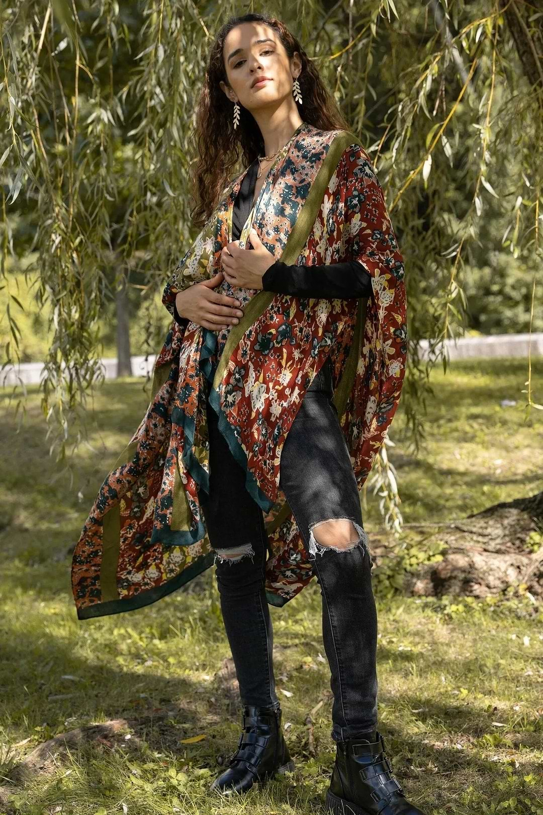 Forest Combo Kimono Dark Multi