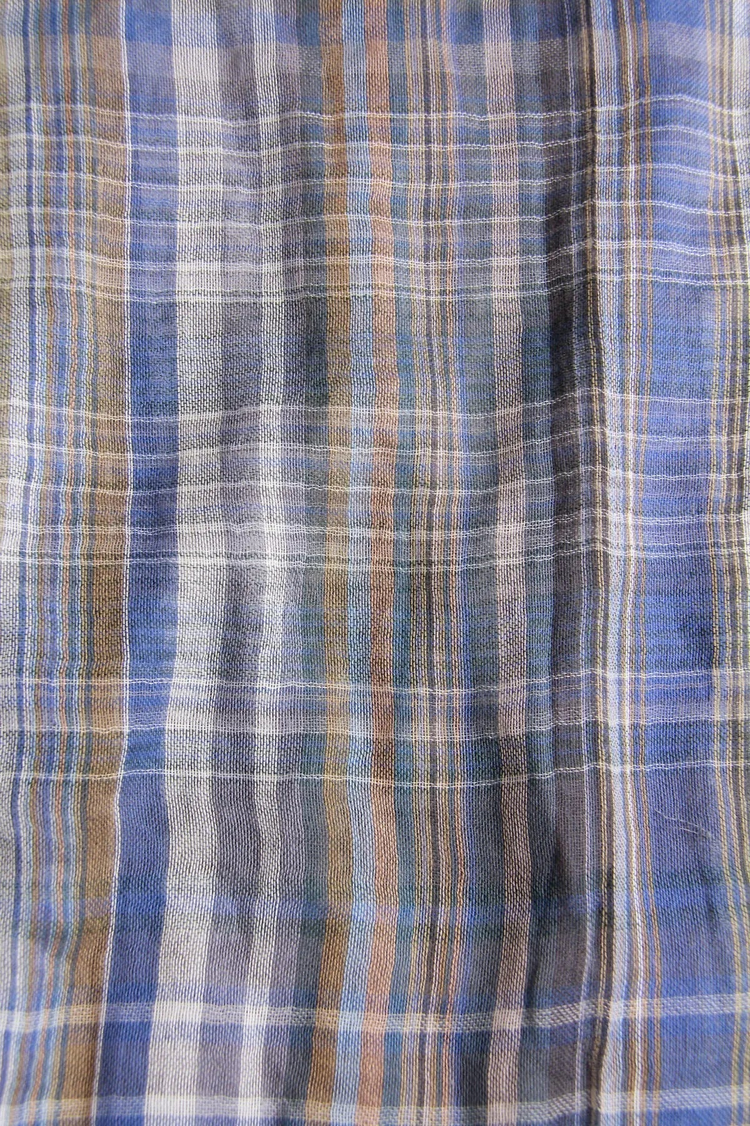 Penelope Plaid Infinity Scarf Light Gray