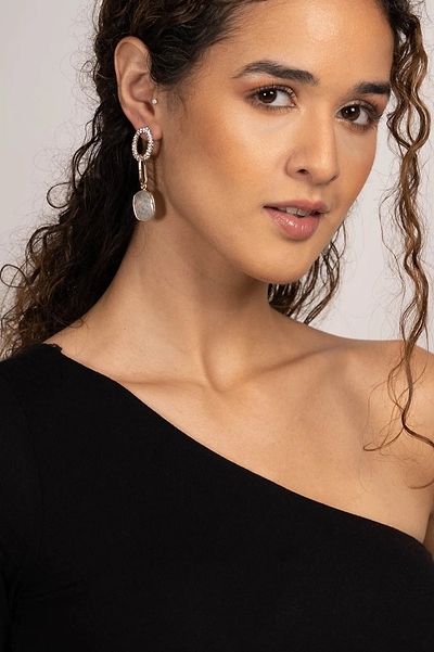 Estella Stone Dangle Earring - SAACHI