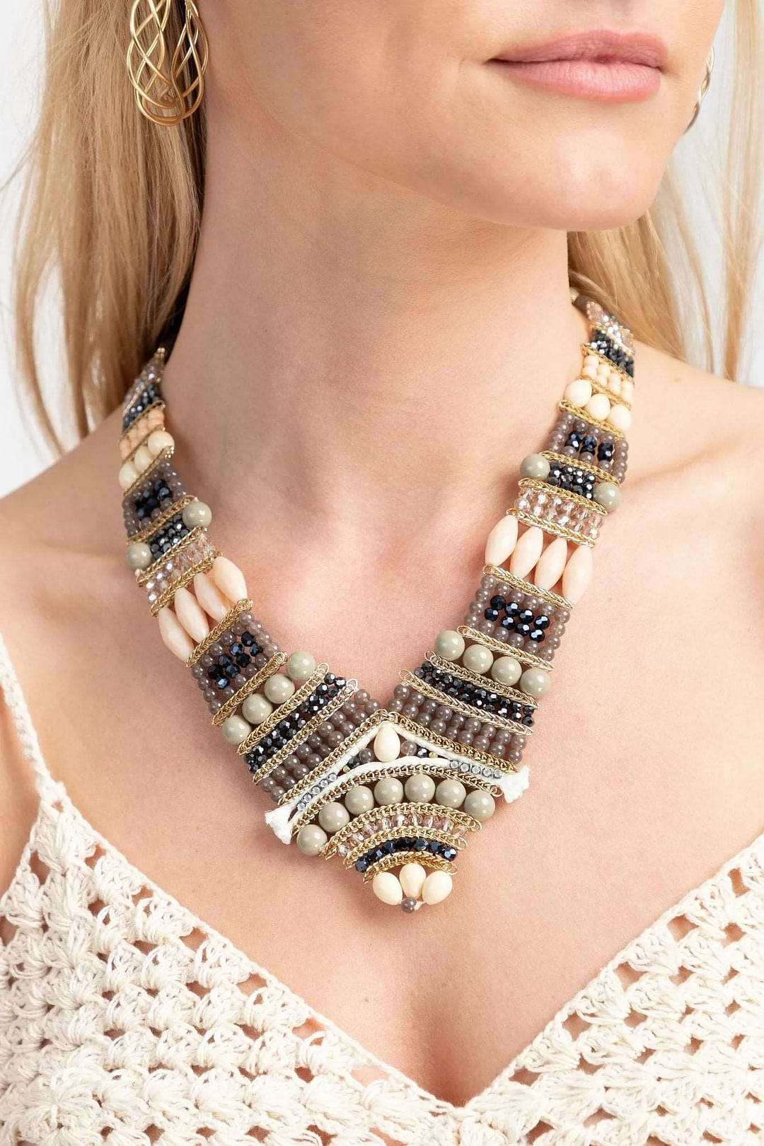 Aztec Necklace Gold