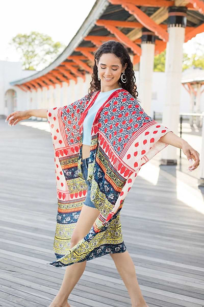 Malaya Kimono - SAACHI - Red / One Size — Fits All - Kimono