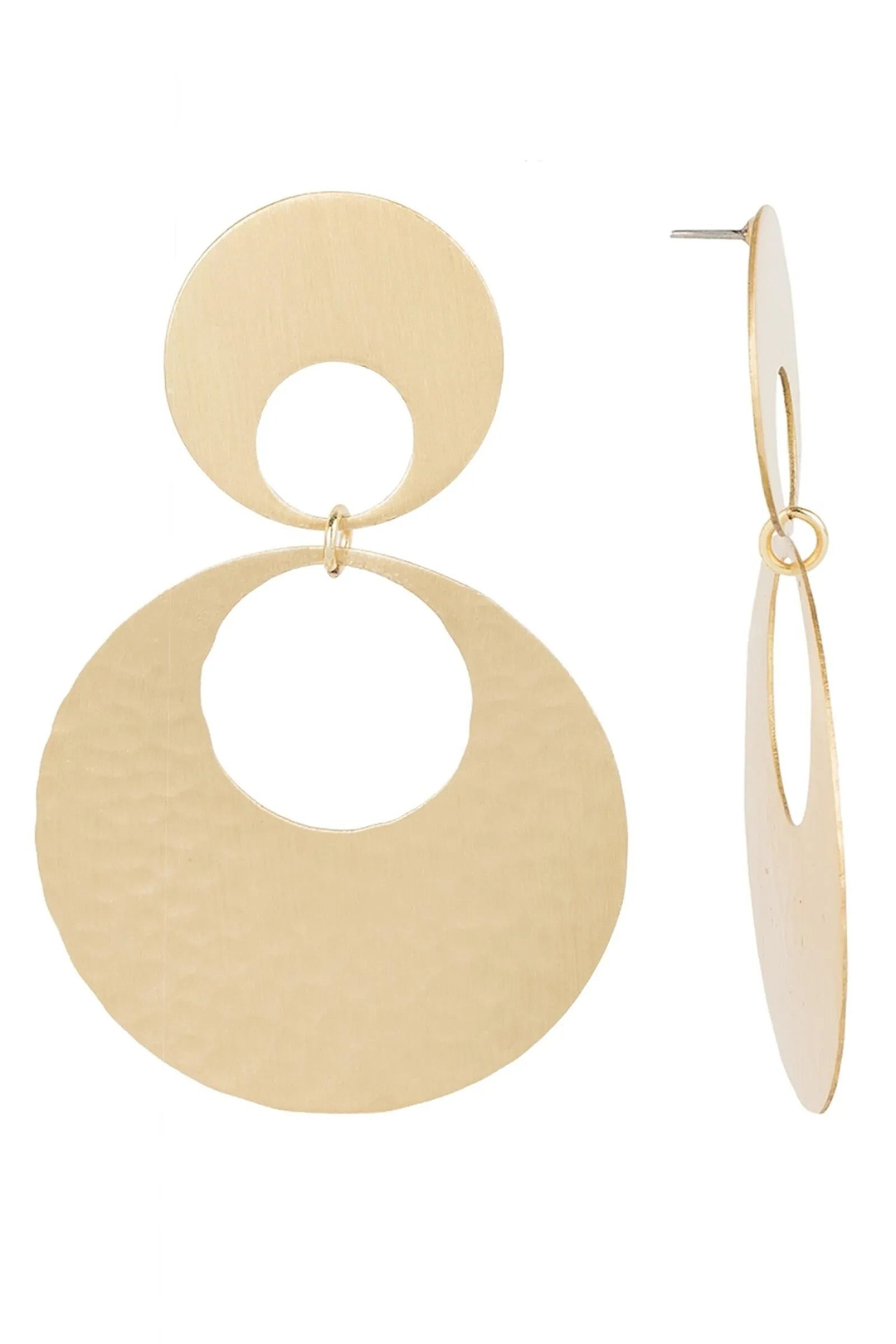 Doris Hammered Earring Gold