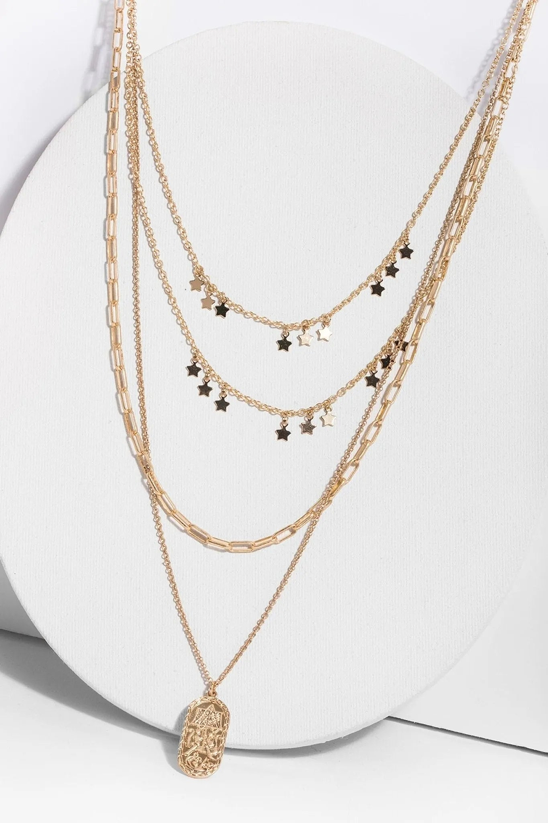 Starletta Layered Necklace Gold