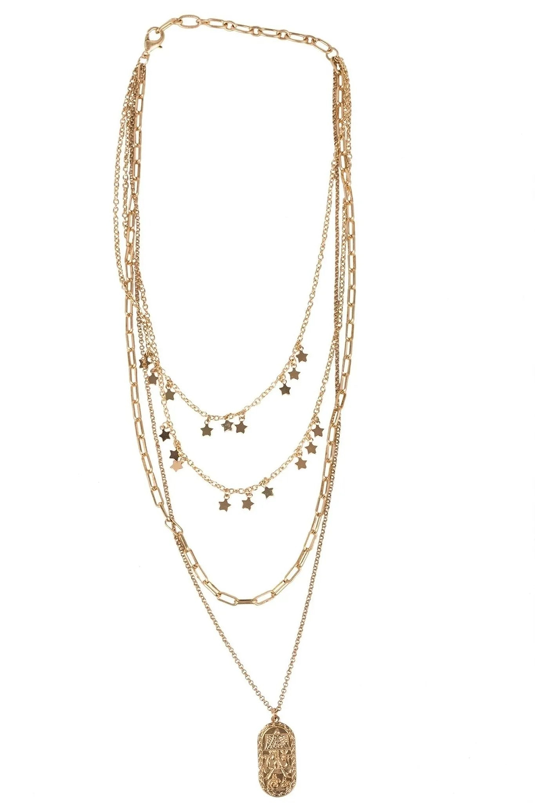 Starletta Layered Necklace Gold