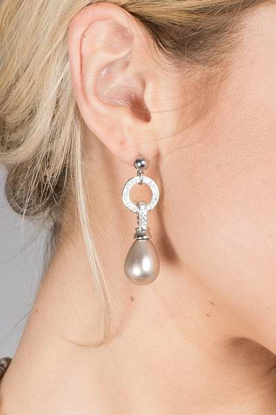 Paramount Pearl Earring Silver