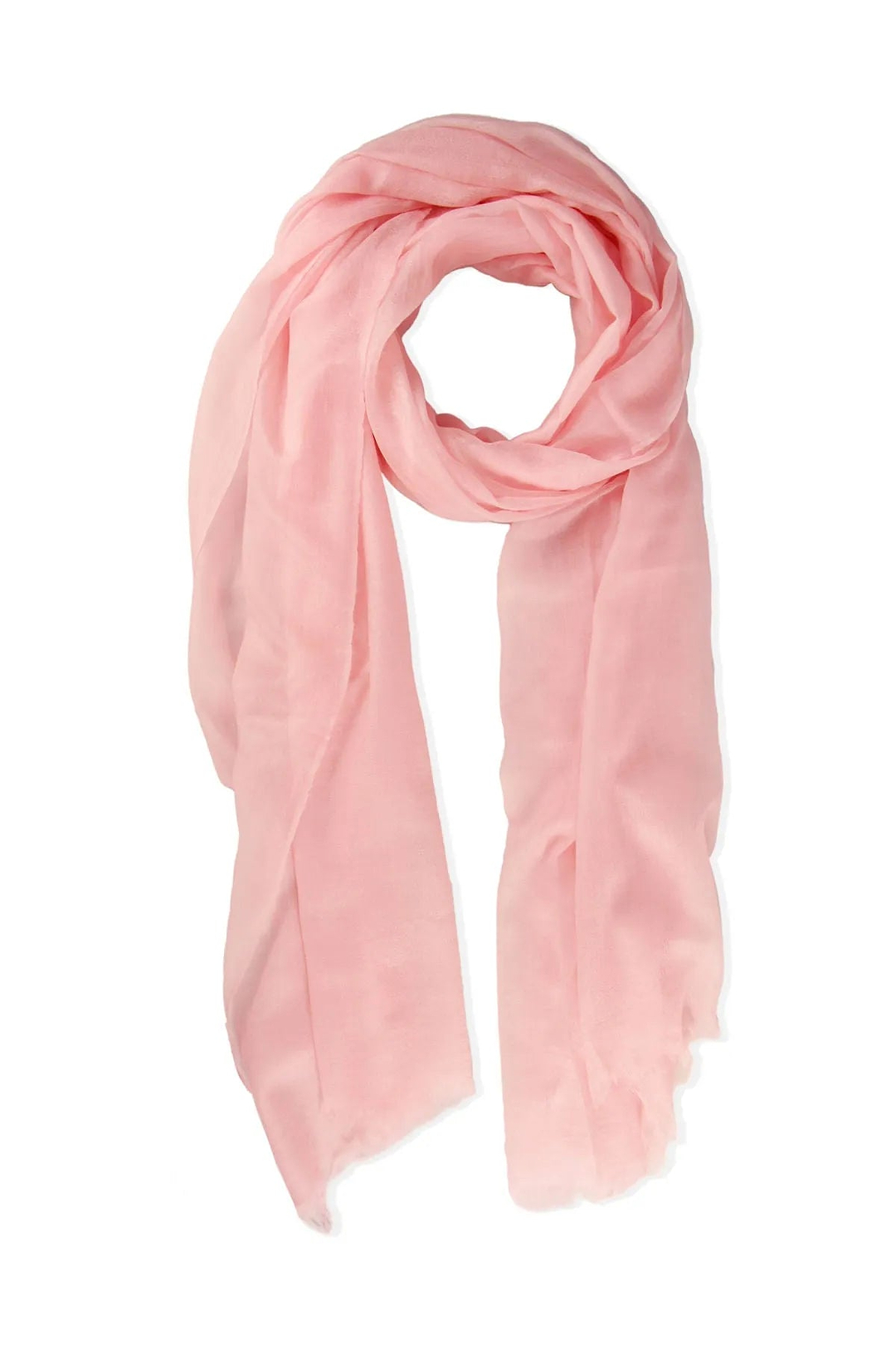 Delicate Solid Cashmere Scarf Misty Rose