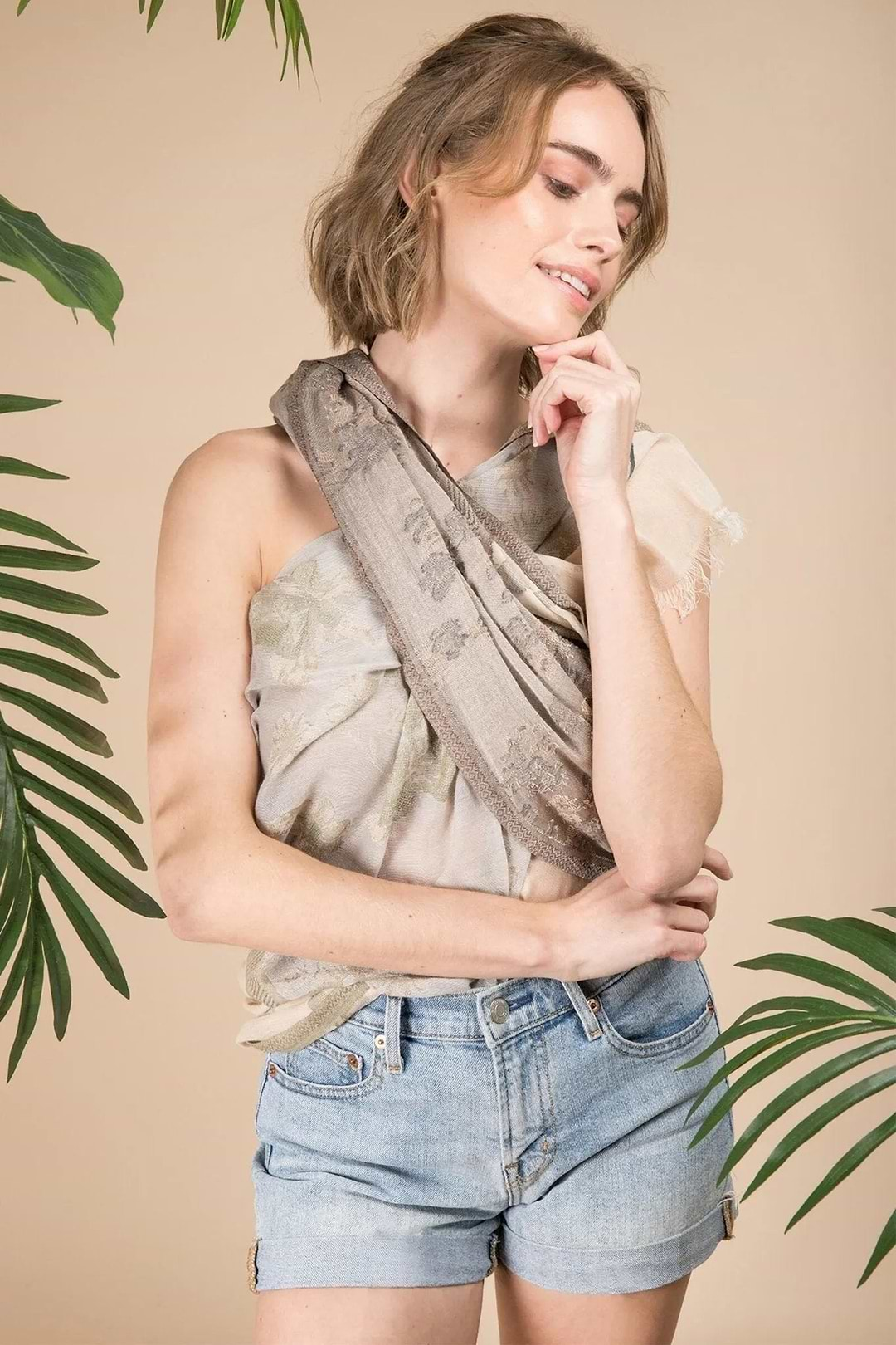 Haryana Scarf Linen