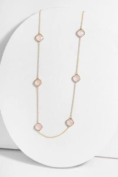 Gemstone Convertible Mask Chain Pink