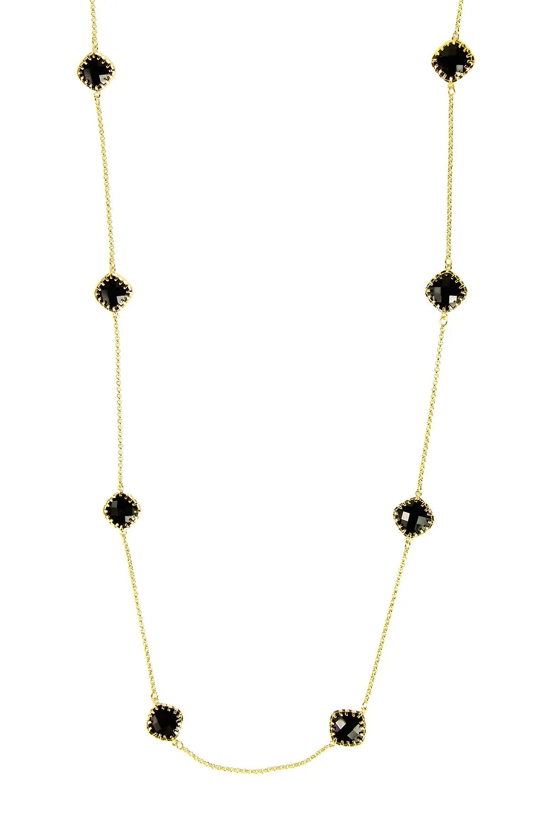 Gemstone Convertible Mask Chain Black