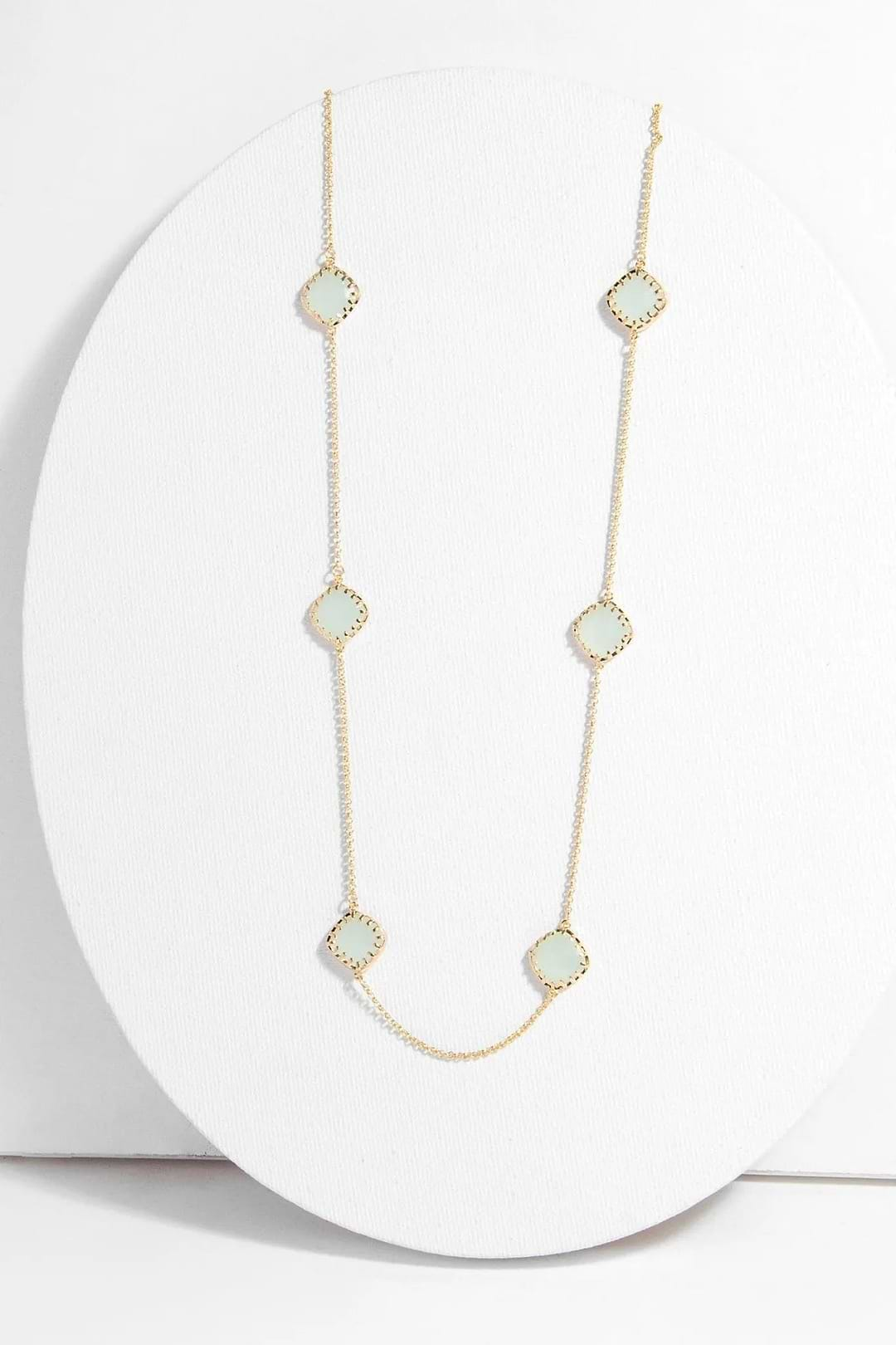 Gemstone Convertible Mask Chain Aquamarine