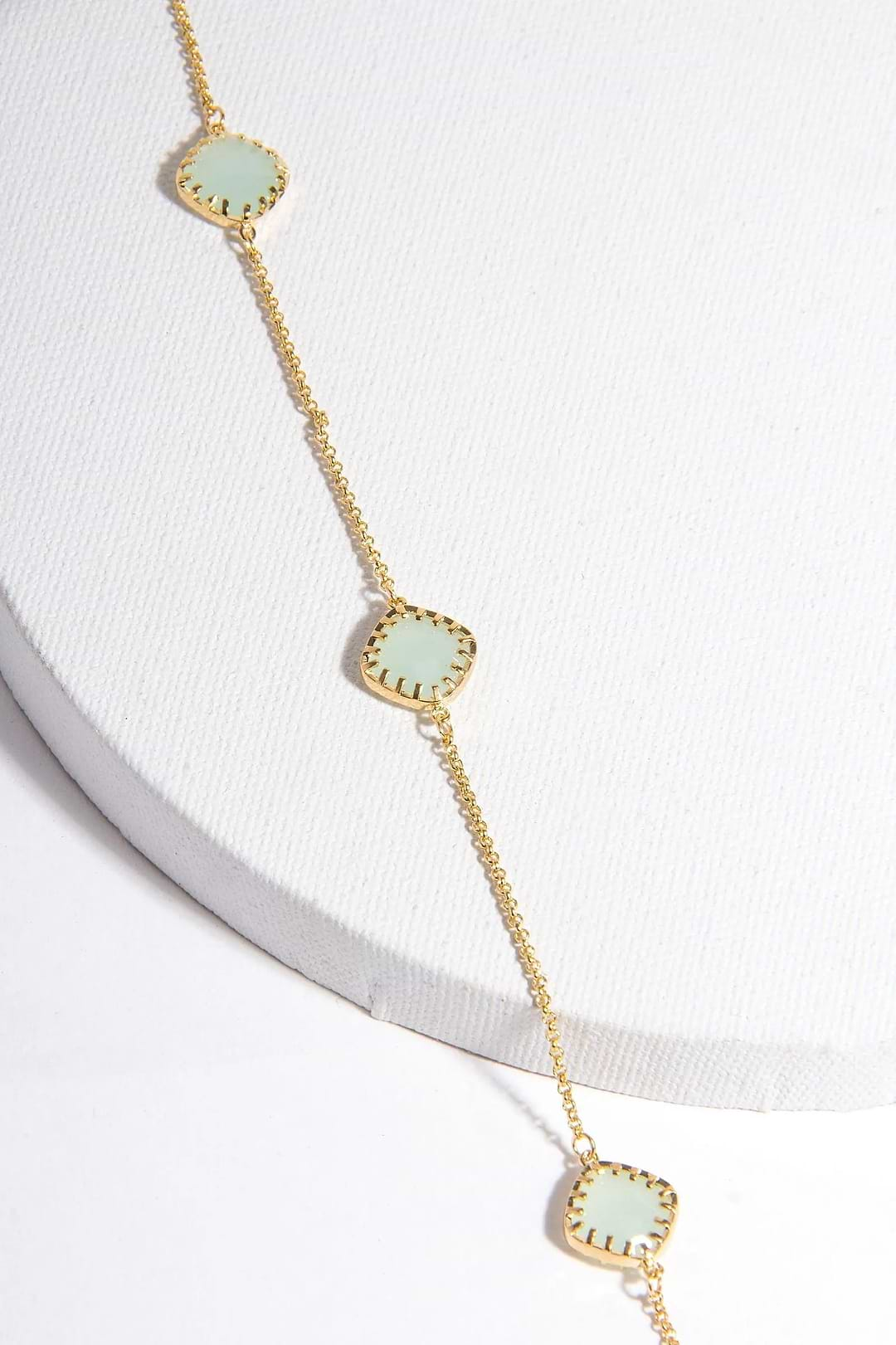 Gemstone Convertible Mask Chain Aquamarine