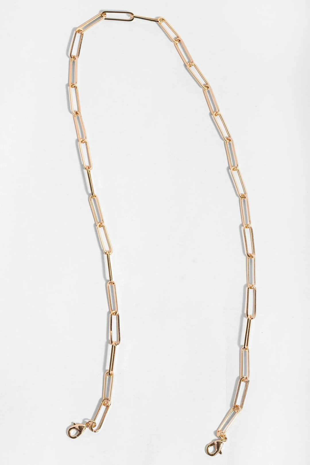 Linked-Up Convertible Necklace Mask Holder Gold