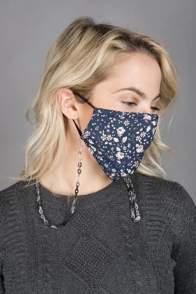 Elena Convertible Mask Chain Black