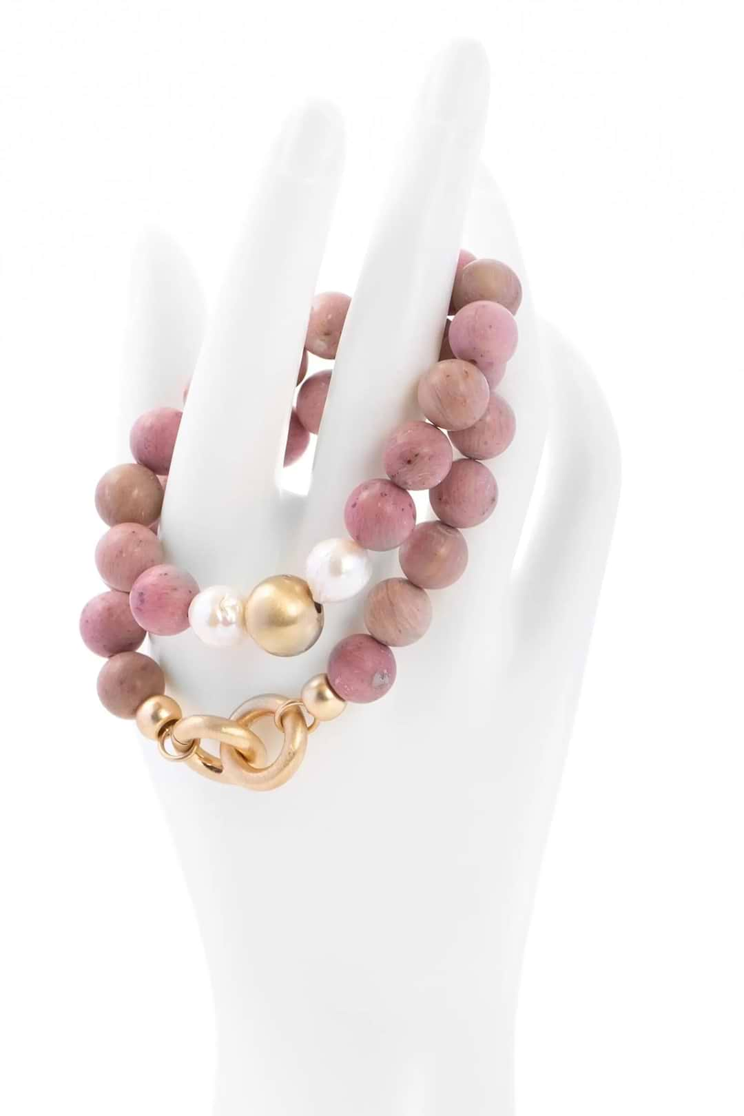 Eternity Stretch Bracelet Set Misty Rose