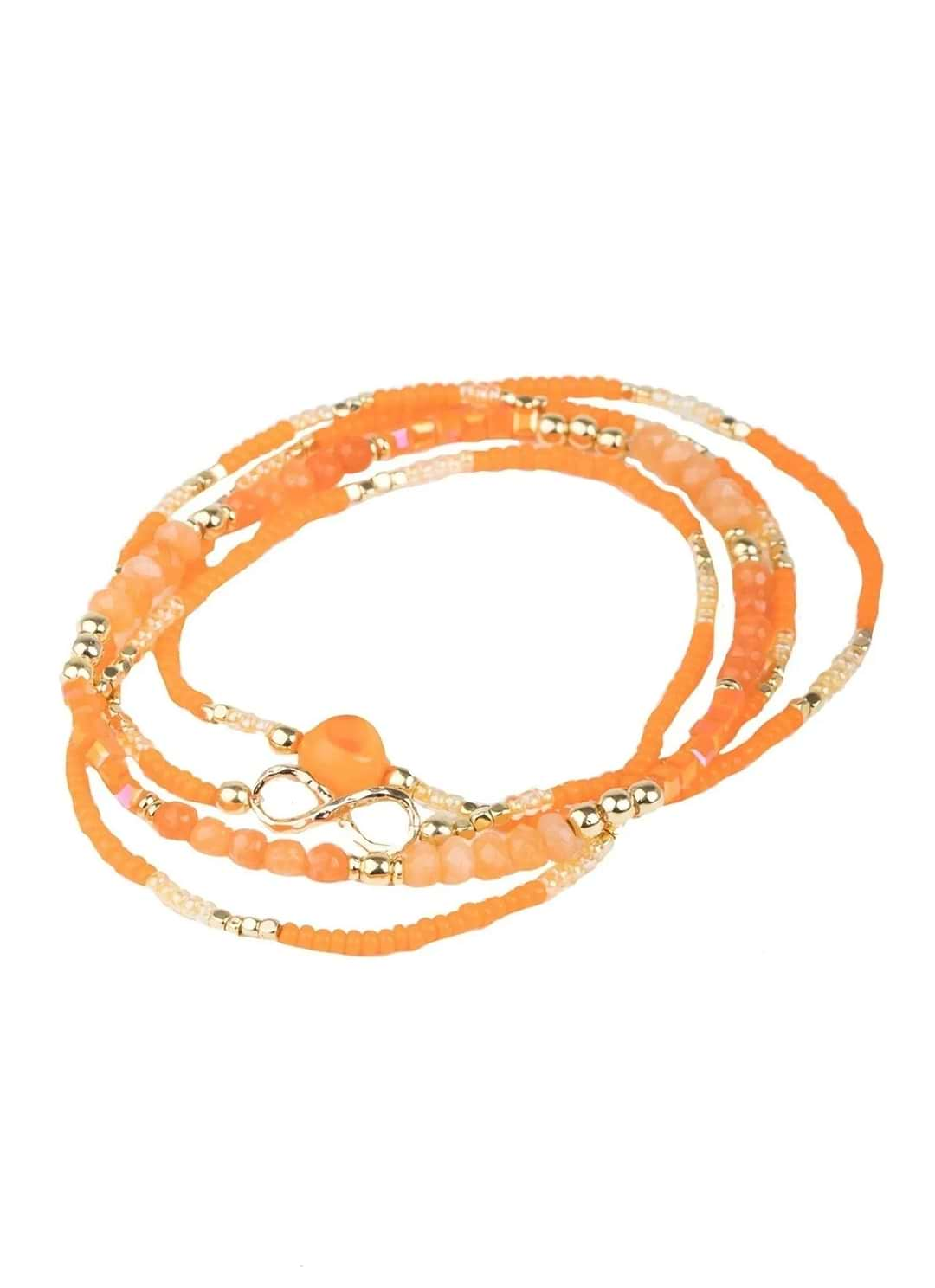 Skyla Infinity Bracelet Set Sandy Brown