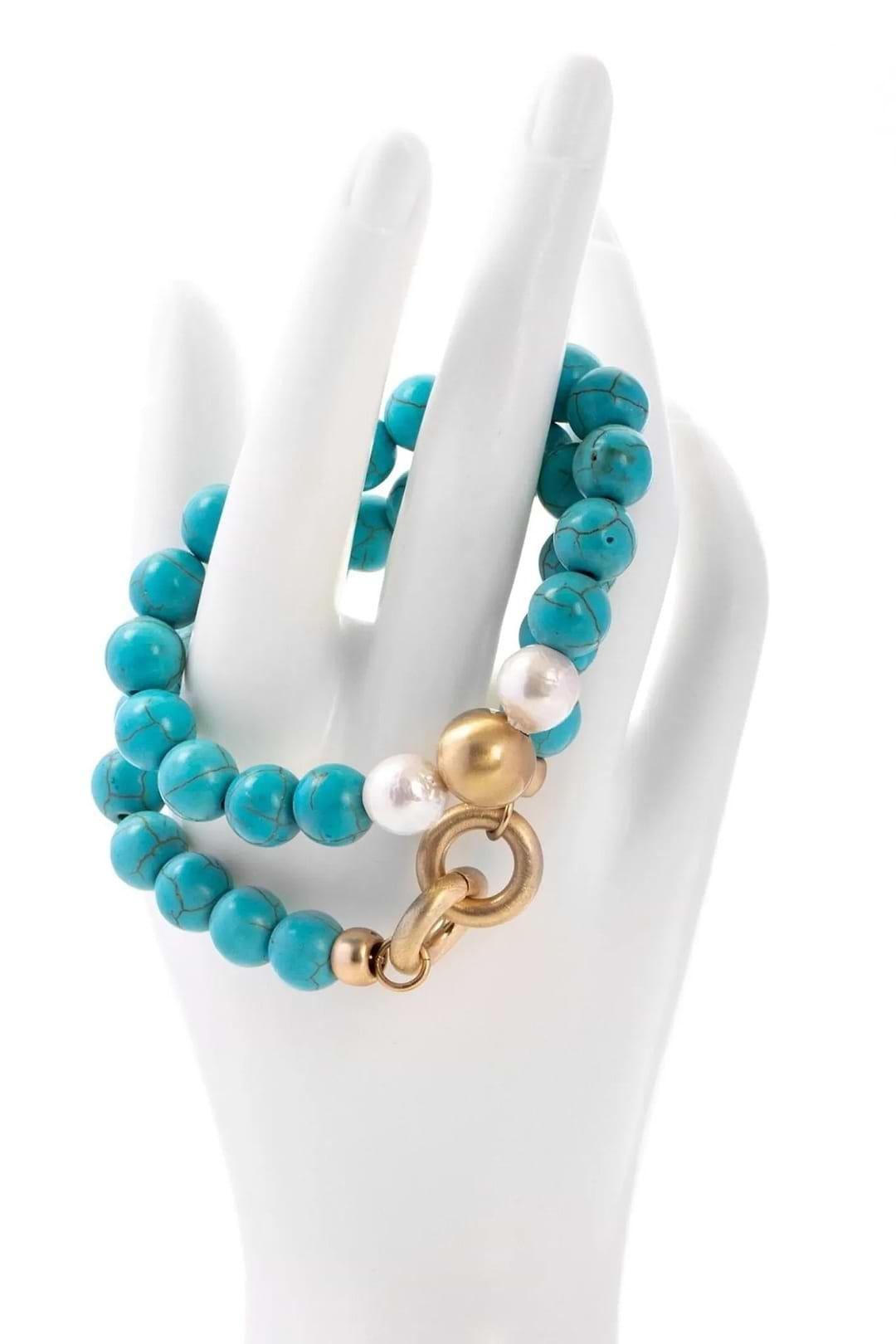 Eternity Stretch Bracelet Set Light Sky Blue