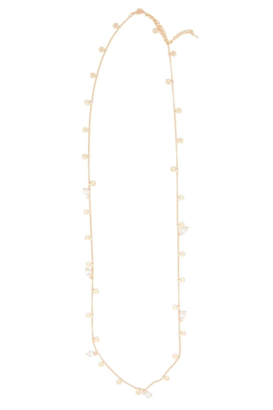 Stellar Pearl Necklace Gold