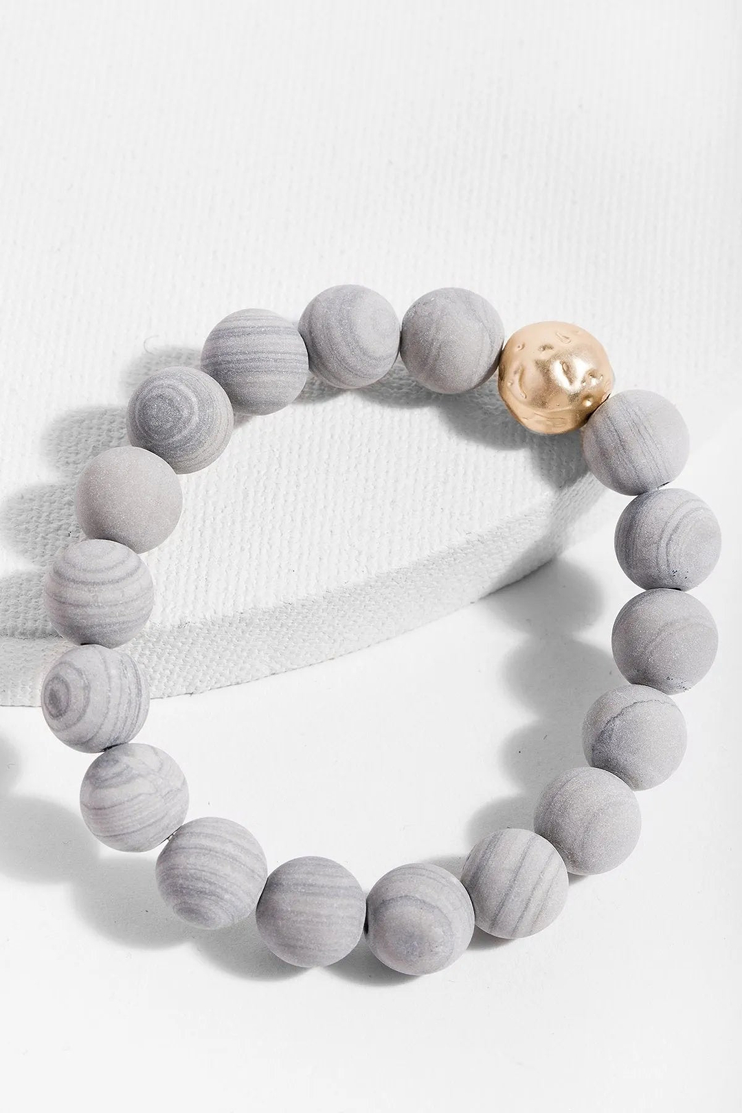 Josephina Stretch Bracelet Light Gray