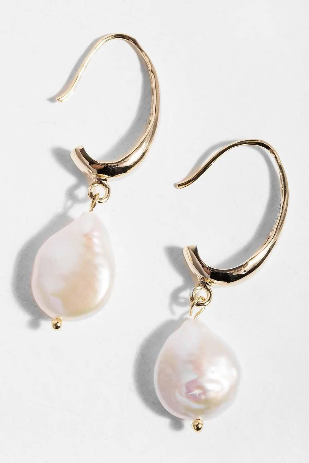 Haven Drop Pearl Earring Gold