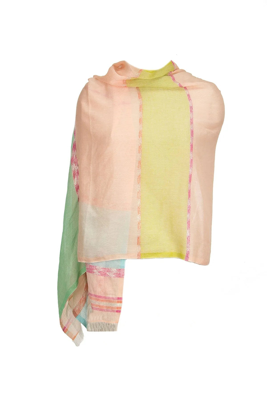 Sunshine Striped Scarf Light Multi