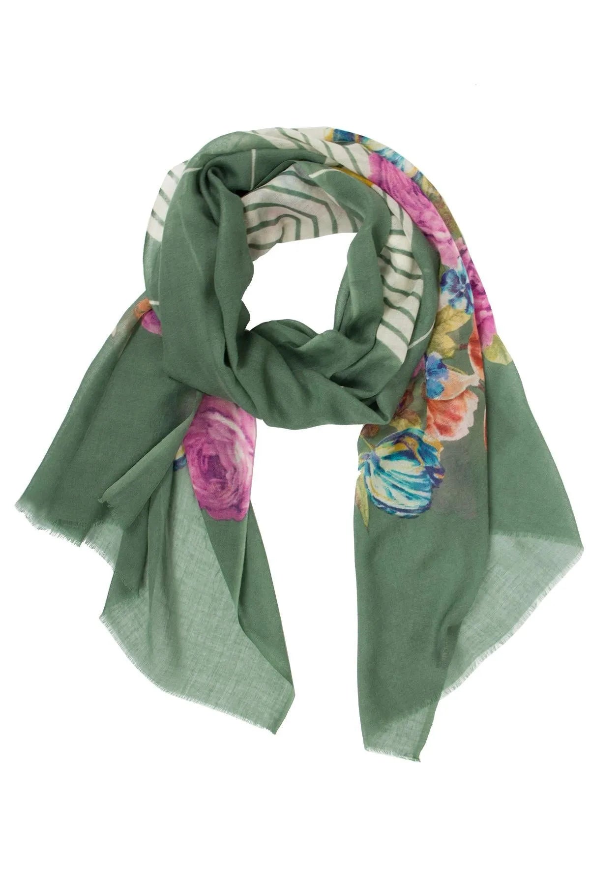 Anda Wool & Silk Scarf Medium Aquamarine