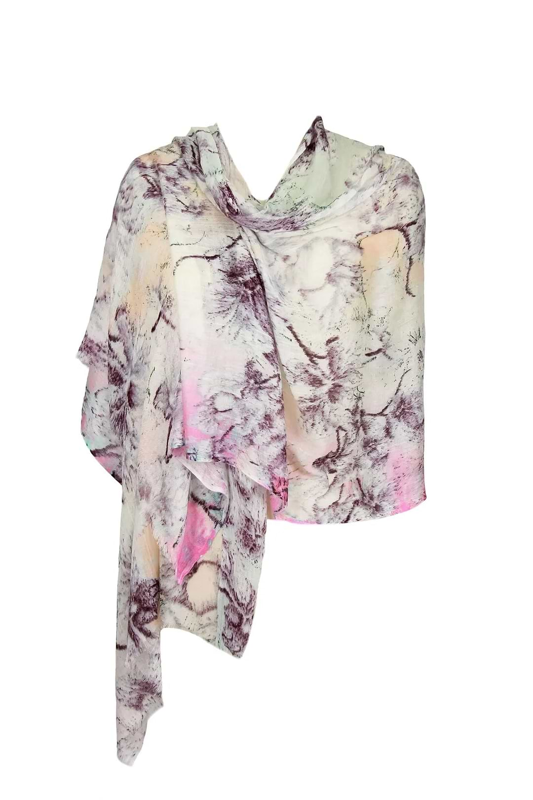 Floral Lightweight Modal Scarf Light Multi