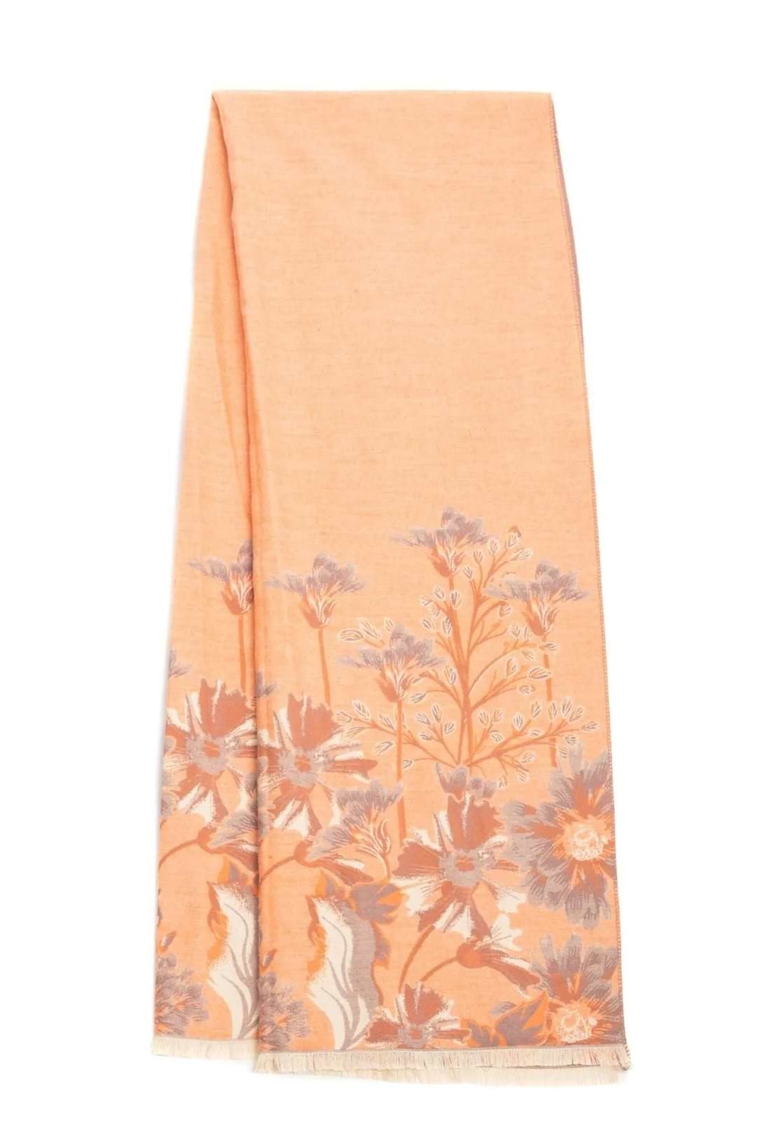 Reversible Wildflower Scarf Orange