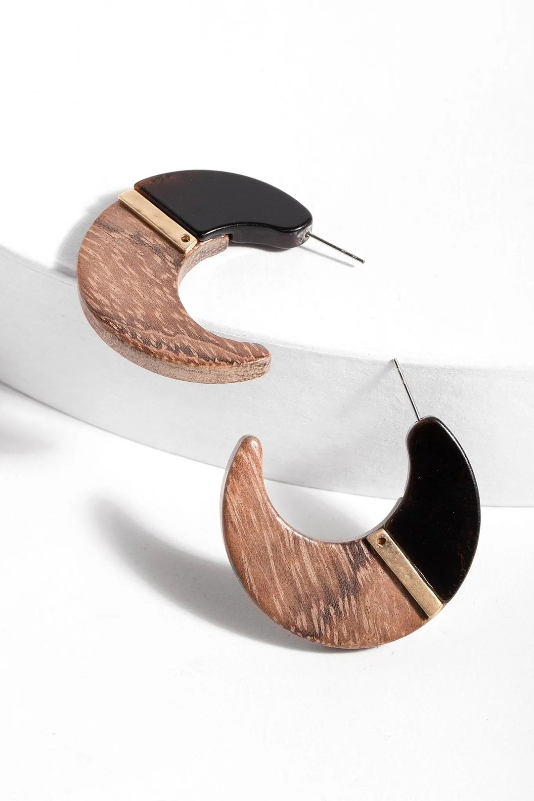 Zion Wooden Hoop Earring Sienna