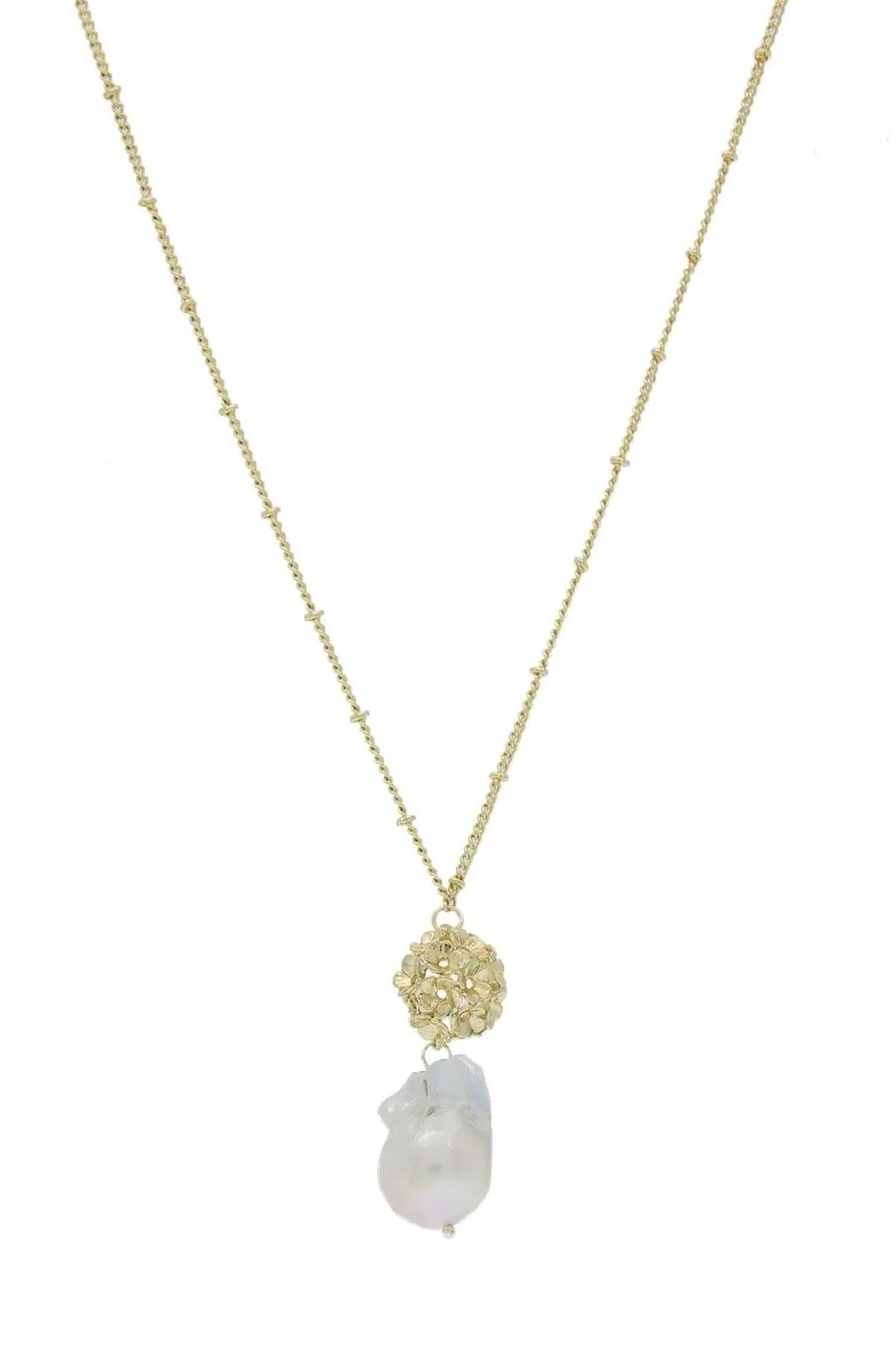 Baroque Garden Necklace White