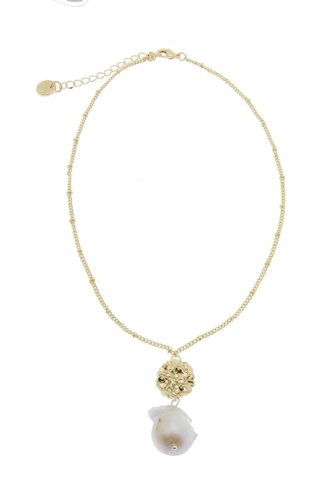 Baroque Garden Necklace White