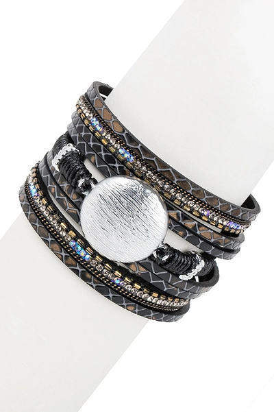 Optical Leather Bracelet - SAACHI