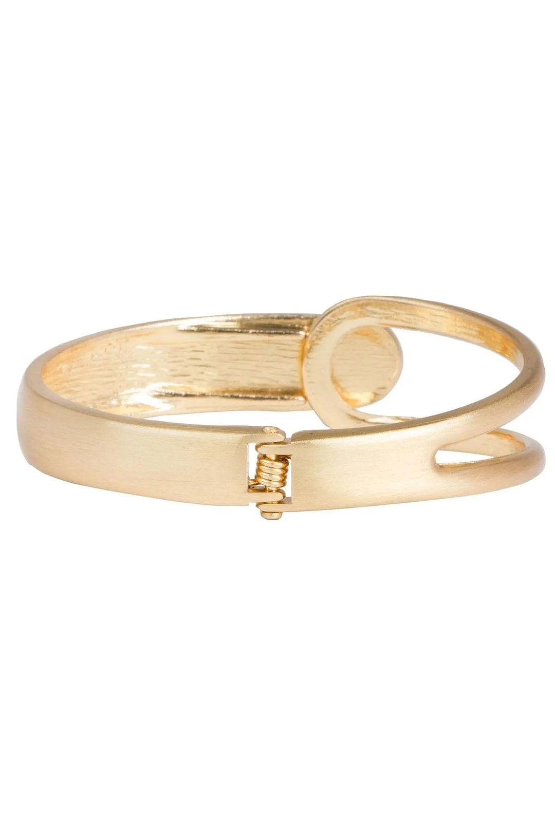 Overlap Hinged Bracelet Gold