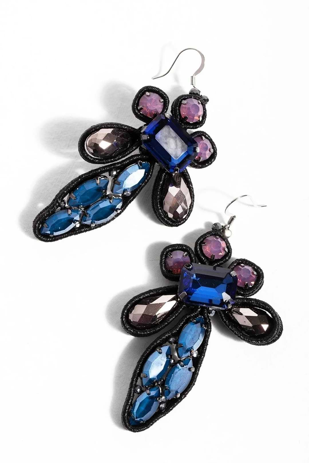 Drop Dragonfly Earring Blue