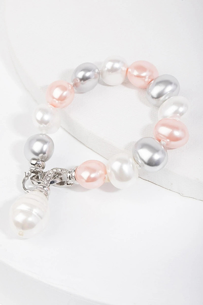 Neapolitan Pearl Bracelet Pink