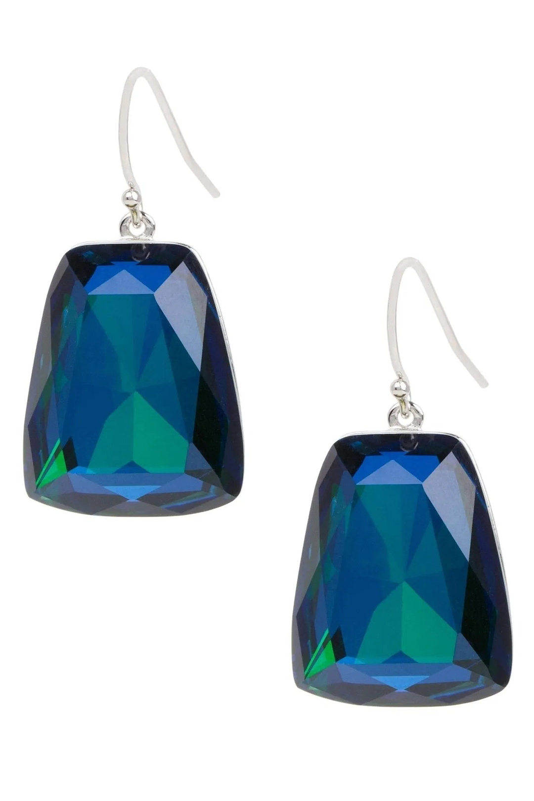 Prism Cushion Earring Blue
