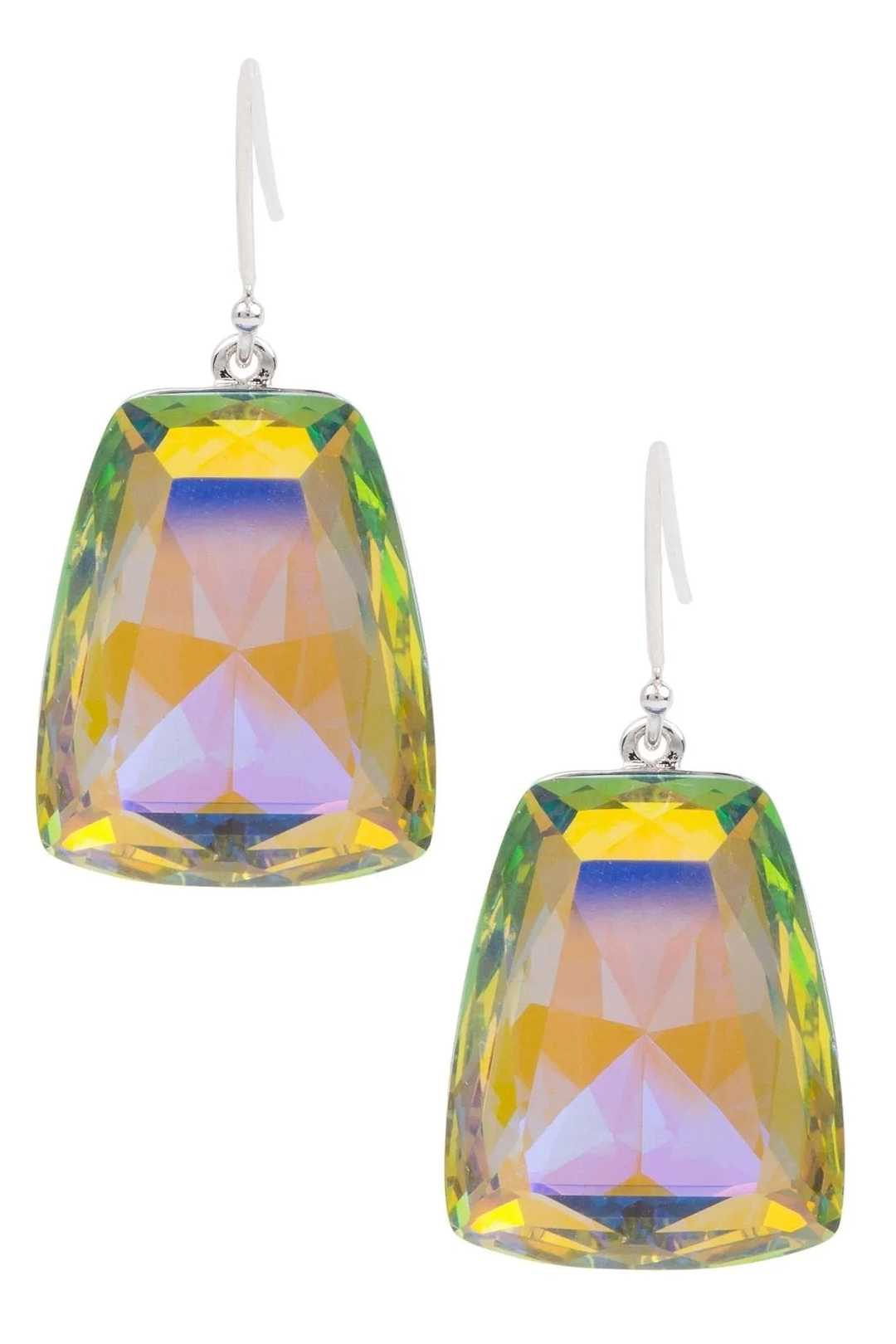 Prism Cushion Earring Yellow