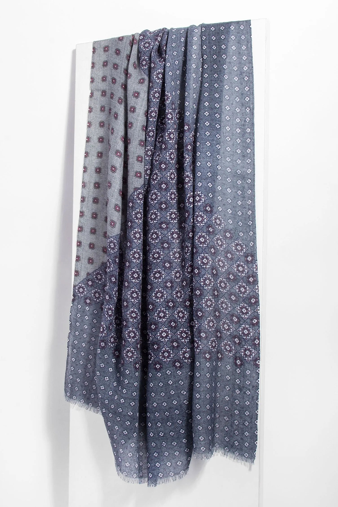 Menswear Wool Scarf Light Slate Gray