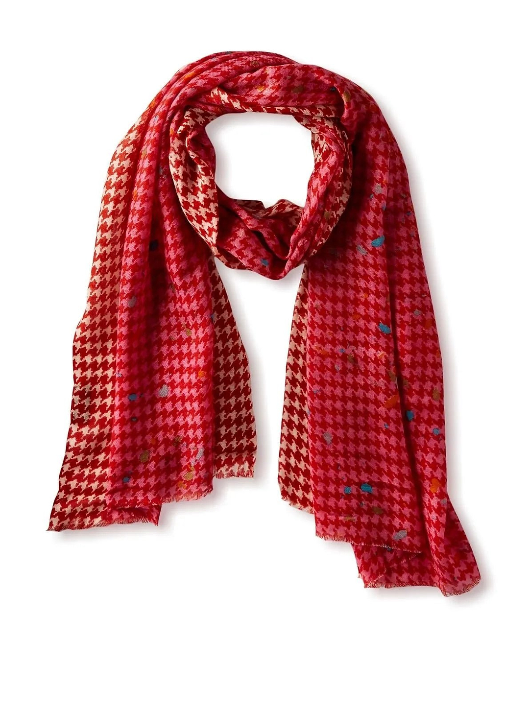 Fun Houndstooth Scarf Light Coral