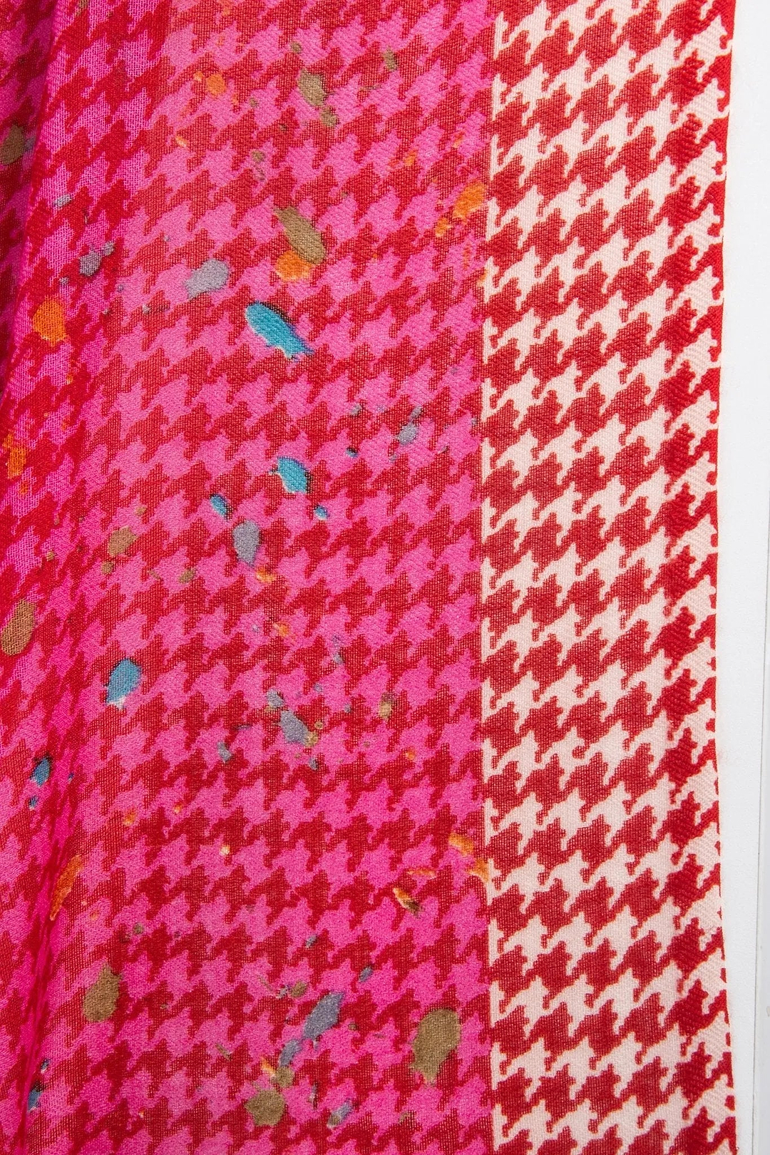 Fun Houndstooth Scarf Light Coral