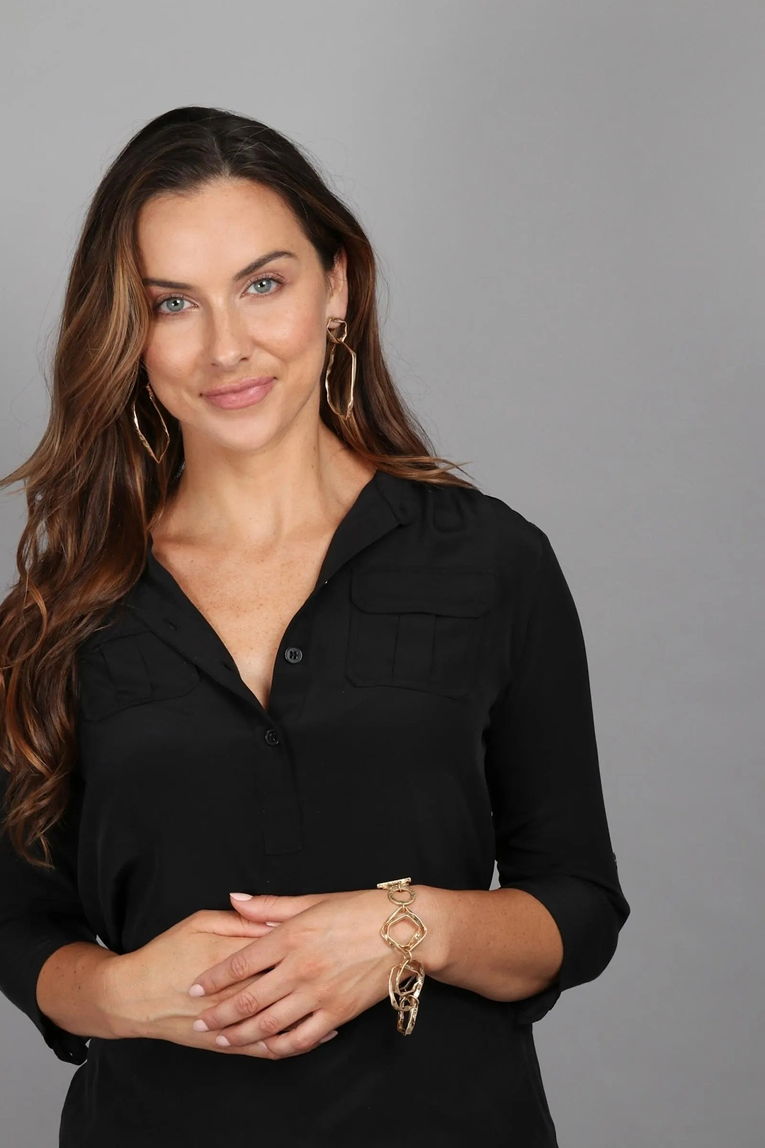 Hand Hewn Earring Gold