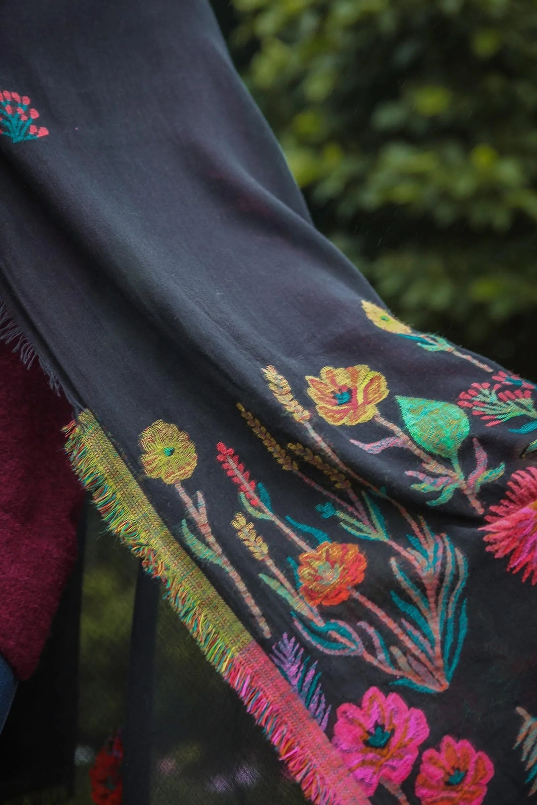 Psychedelic Scarf Black