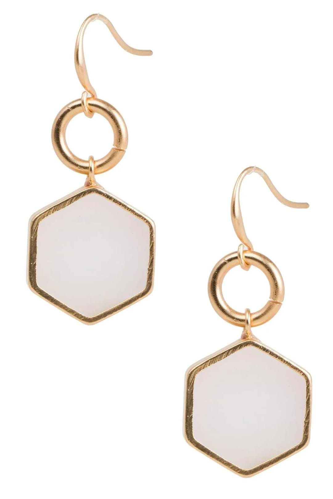 Kiera Statement Earring White