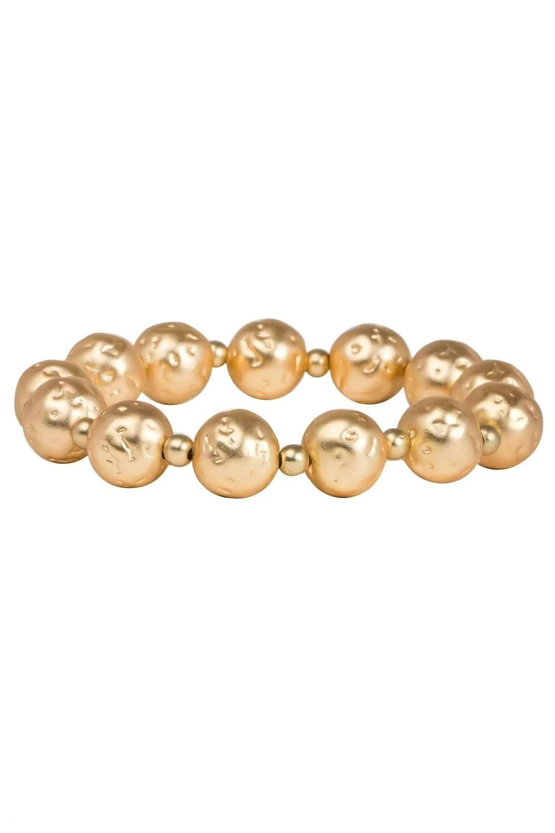 Boulder Stretch Bracelet Gold