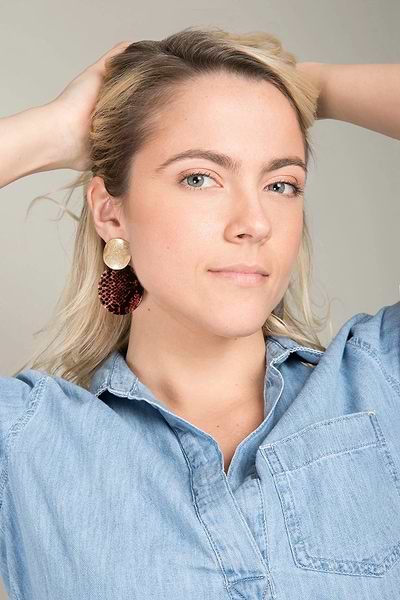 Jungle Vibes Statement Earring Brown