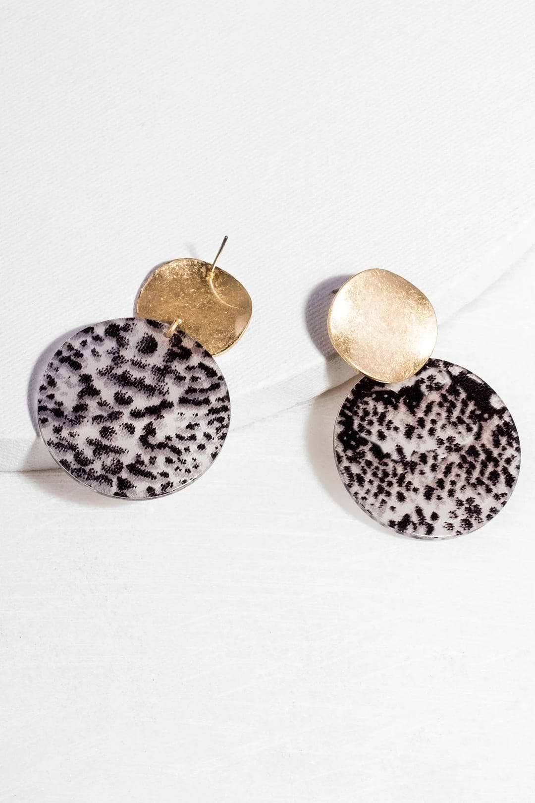 Jungle Vibes Statement Earring Black