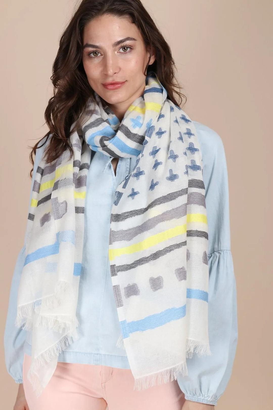 Crossing Paths Scarf Light Multi