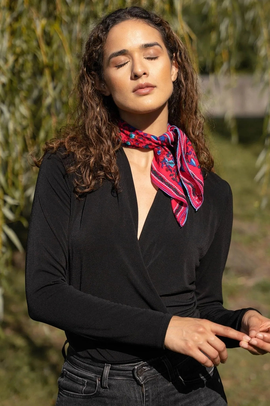 Tagore Bandana Deep Pink